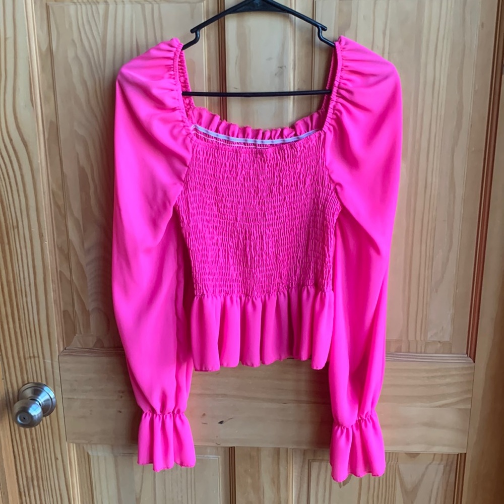 cute hot pink shirt